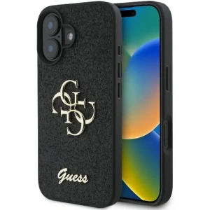 Buy Case Guess GUHCP16MHG4SGK Apple iPhone 16 Plus hardcase Fixed Glitter Big 4G black - GUE3508 - {ean13} - Home Screen Store Europe
