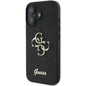 Buy Case Guess GUHCP16MHG4SGK Apple iPhone 16 Plus hardcase Fixed Glitter Big 4G black - GUE3508 - {ean13} - Home Screen Store Europe