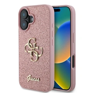 Buy Case Guess GUHCP16MHG4SGP Apple iPhone 16 Plus hardcase Fixed Glitter Big 4G pink - GUE3509 - {ean13} - Home Screen Store Europe