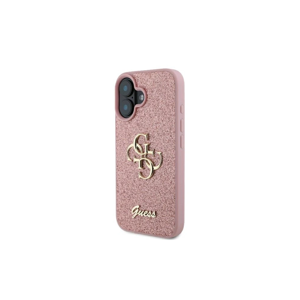 Guess GUHCP16MHG4SGP iPhone 16 Plus 6.7" różówy/pink hardcase Fixed Glitter Big 4G - !ZAIMPORTOWANE - Guess