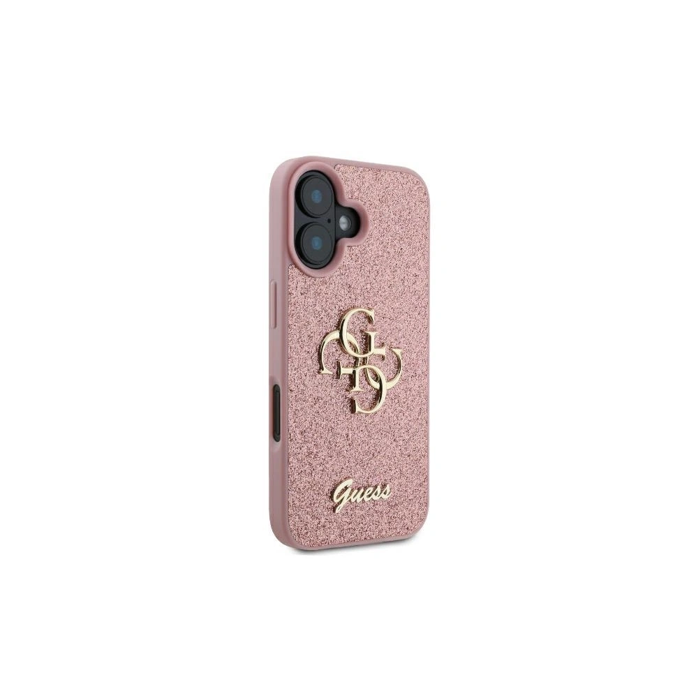 Guess GUHCP16MHG4SGP iPhone 16 Plus 6.7" różówy/pink hardcase Fixed Glitter Big 4G - !ZAIMPORTOWANE - Guess