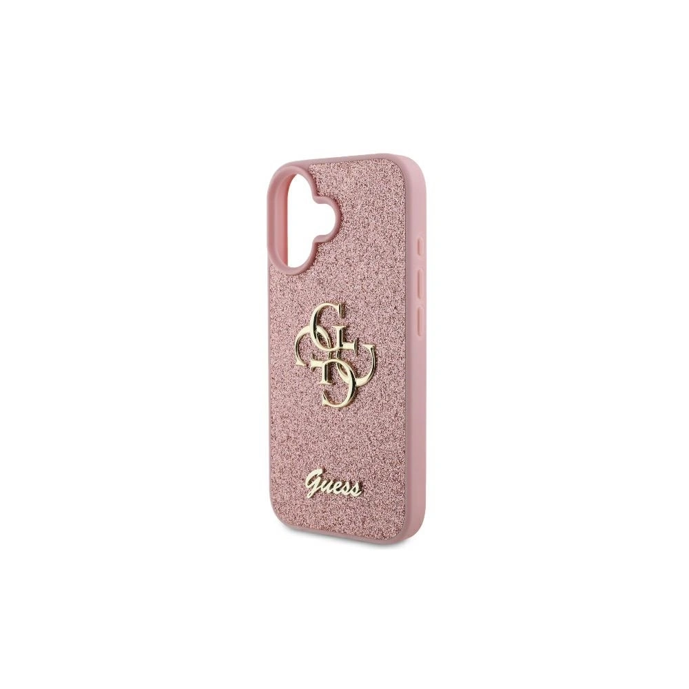 Guess GUHCP16MHG4SGP iPhone 16 Plus 6.7" różówy/pink hardcase Fixed Glitter Big 4G - !ZAIMPORTOWANE - Guess