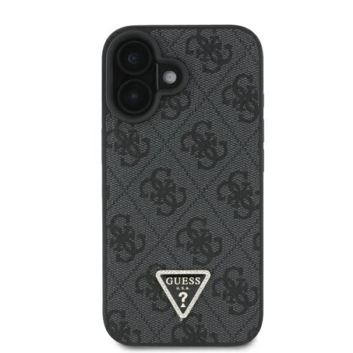 Kup Fall Guess GUHCP16MP4TDPK Apple iPhone 16 Plus Hartschale Leder 4G Triangle Strass MagSafe schwarz - GUE3510 - {ean13} - Sklep Home Screen