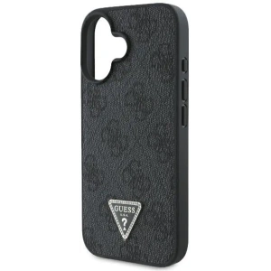 Buy Case Guess GUHCP16MP4TDPK Apple iPhone 16 Plus hardcase Leather 4G Triangle Strass MagSafe black - GUE3510 - {ean13} - Home Screen Store Europe