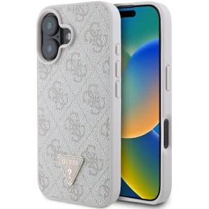 Kup Fall Guess GUHCP16MP4TDPP Apple iPhone 16 Plus Hartschale Leder 4G Dreieck Strass MagSafe pink - GUE3511 - {ean13} - Sklep Home Screen