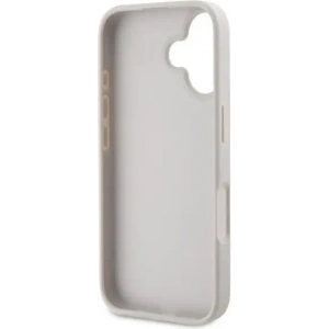 Kup Případ Guess GUHCP16MP4TDPP Apple iPhone 16 Plus tvrdý obal Kožený 4G Trojúhelník Strass MagSafe růžový - GUE3511 - {ean13} - Sklep Home Screen