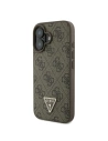 Kup Fall Guess GUHCP16MP4TDPW Apple iPhone 16 Plus Hardcase Leder 4G Dreieck Strass MagSafe braun - GUE3512 - {ean13} - Sklep Home Screen