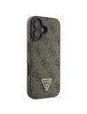 Kup Eset Guess GUHCP16MP4TDPW Apple iPhone 16 Plus kemény tok Bőr 4G Háromszög Strass MagSafe barna - GUE3512 - {ean13} - Sklep Home Screen
