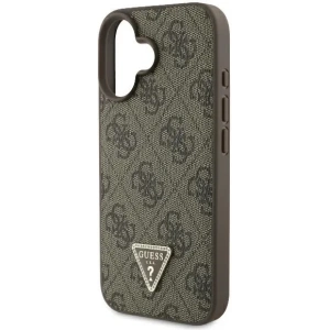 Kup Caz Guess GUHCP16MP4TDPW Apple iPhone 16 Plus husă din piele 4G Triangle Strass MagSafe maro - GUE3512 - {ean13} - Sklep Home Screen