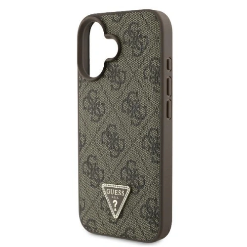 Kup Fall Guess GUHCP16MP4TDPW Apple iPhone 16 Plus Hardcase Leder 4G Dreieck Strass MagSafe braun - GUE3512 - {ean13} - Sklep Home Screen