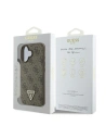 Kup Caz Guess GUHCP16MP4TDPW Apple iPhone 16 Plus husă din piele 4G Triangle Strass MagSafe maro - GUE3512 - {ean13} - Sklep Home Screen