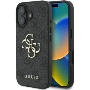Buy Case Guess GUHCP16S4GMGGR Apple iPhone 16 hardcase 4G Big Logo black - GUE3514 - {ean13} - Home Screen Store Europe