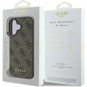 Kup Etui Guess GUHCP16SG4GFBR Apple iPhone 16 hardcase 4G Classic brązowy - GUE3515 - {ean13} - Sklep Home Screen