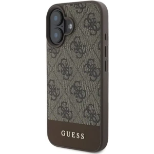Kup Etui Guess GUHCP16SG4GLBR Apple iPhone 16 hardcase 4G Bottom Stripe brązowy - GUE3518 - {ean13} - Sklep Home Screen