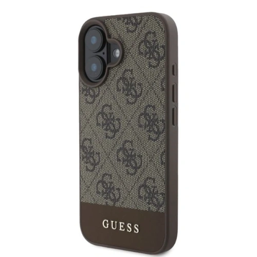 Kup Fall Guess GUHCP16SG4GLBR Apple iPhone 16 Hardcase 4G Untere Streifen braun - GUE3518 - {ean13} - Sklep Home Screen