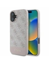 Fall Guess GUHCP16SG4GLPI Apple iPhone 16 Hartschale 4G Unterstreifen pink - iPhone 16 - Guess