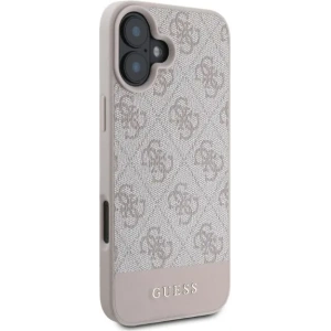 Buy Case Guess GUHCP16SG4GLPI Apple iPhone 16 hardcase 4G Bottom Stripe pink - GUE3519 - {ean13} - Home Screen Store Europe