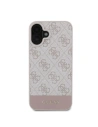 Kup Etui Guess GUHCP16SG4GLPI Apple iPhone 16 hardcase 4G Bottom Stripe różowy - GUE3519 - {ean13} - Sklep Home Screen