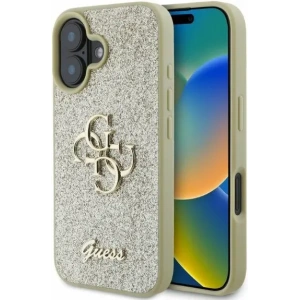 Buy Case Guess GUHCP16SHG4SGD Apple iPhone 16 hardcase Fixed Glitter Big 4G gold - GUE3520 - {ean13} - Home Screen Store Europe