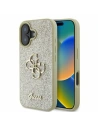 Case Guess GUHCP16SHG4SGD Apple iPhone 16 hardcase Fixed Glitter Big 4G gold - iPhone 16 - Guess