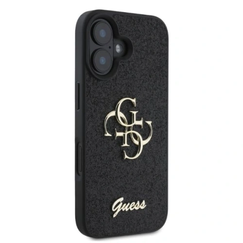 Buy Case Guess GUHCP16SHG4SGK Apple iPhone 16 hardcase Fixed Glitter Big 4G black - GUE3521 - {ean13} - Home Screen Store Europe
