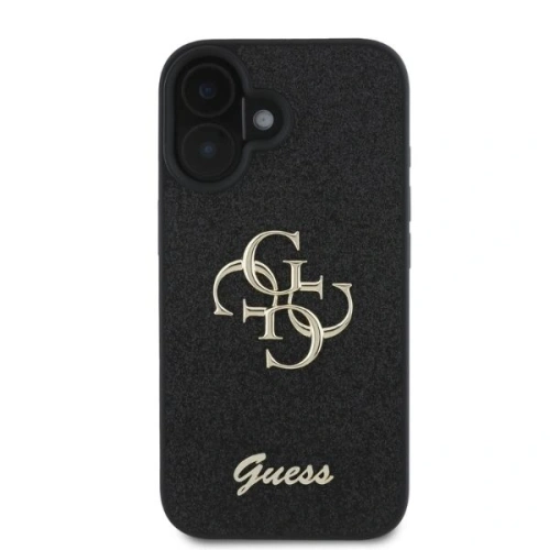 Buy Case Guess GUHCP16SHG4SGK Apple iPhone 16 hardcase Fixed Glitter Big 4G black - GUE3521 - {ean13} - Home Screen Store Europe