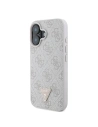 Kup Případ Guess GUHCP16SP4TDPP Apple iPhone 16 tvrdý obal Kožený 4G Trojúhelník Strass MagSafe růžový - GUE3524 - {ean13} - Sklep Home Screen