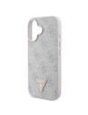 Kup Případ Guess GUHCP16SP4TDPP Apple iPhone 16 tvrdý obal Kožený 4G Trojúhelník Strass MagSafe růžový - GUE3524 - {ean13} - Sklep Home Screen