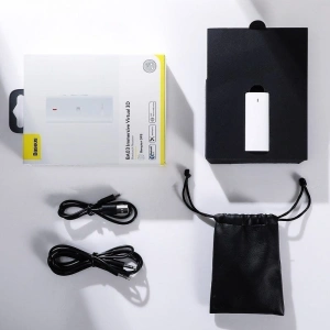 Buy Baseus BA03 Immersive Virtual 3D Bluetooth Receiver White - BSU956WHT - {ean13} - Home Screen Store Europe