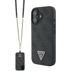 Kup Etui Guess GUHCP16SP4TDSCPK Apple iPhone 16 hardcase Leather Metal Logo Strass Crossbody czarny - GUE3526 - {ean13} - Sklep Home Screen