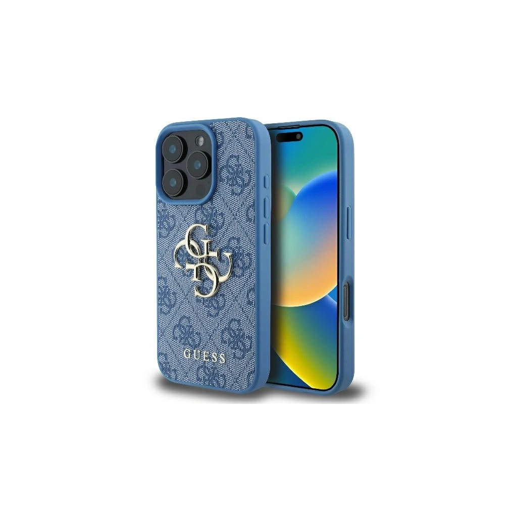 Etui Guess GUHCP16X4GMGBL Apple iPhone 16 Pro Max hardcase 4G Big Logo niebieski - iPhone 16 Pro Max - Guess