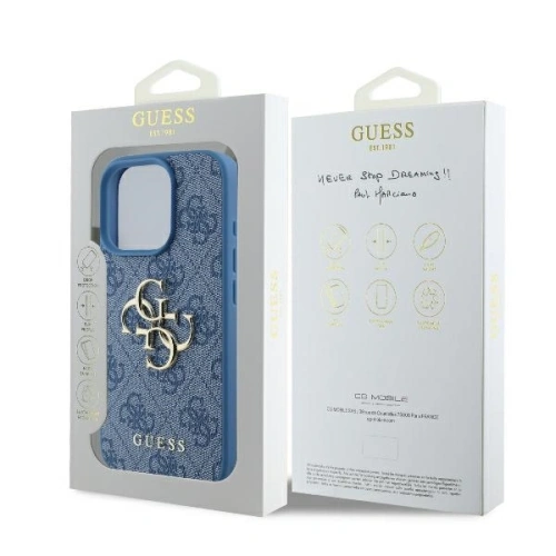 Kup Případ Guess GUHCP16X4GMGBL Apple iPhone 16 Pro Max tvrdý obal 4G Velké logo modrá - GUE3527 - {ean13} - Sklep Home Screen