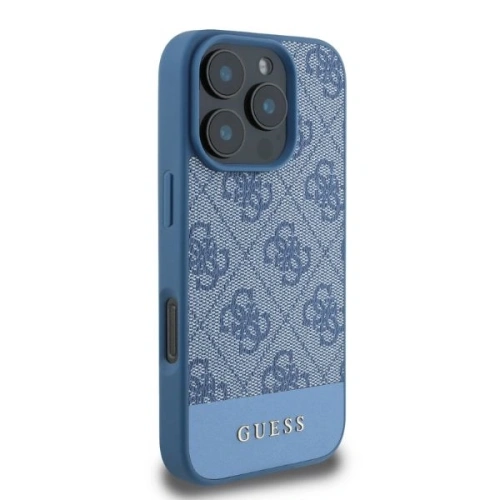 Kup Caz Guess GUHCP16XG4GLBL hardcase Apple iPhone 16 Pro Max 4G Stripe de jos albastru - GUE3533 - {ean13} - Sklep Home Screen