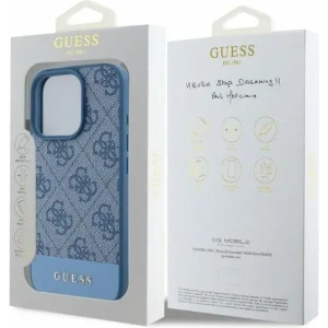 Kup Etui Guess GUHCP16XG4GLBL Apple iPhone 16 Pro Max hardcase 4G Bottom Stripe niebieski - GUE3533 - {ean13} - Sklep Home Screen