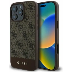 Kup Etui Guess GUHCP16XG4GLBR Apple iPhone 16 Pro Max hardcase 4G Bottom Stripe brązowy - GUE3534 - {ean13} - Sklep Home Screen