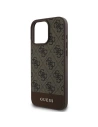 Buy Case Guess GUHCP16XG4GLBR Apple iPhone 16 Pro Max hardcase 4G Bottom Stripe brown - GUE3534 - {ean13} - Home Screen Store Europe