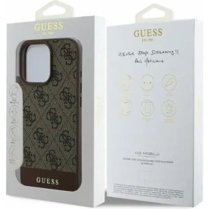 Kup Etui Guess GUHCP16XG4GLBR Apple iPhone 16 Pro Max hardcase 4G Bottom Stripe brązowy - GUE3534 - {ean13} - Sklep Home Screen
