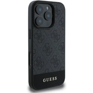 Kup Etui Guess GUHCP16XG4GLGR Apple iPhone 16 Pro Max hardcase 4G Bottom Stripe szary - GUE3535 - {ean13} - Sklep Home Screen
