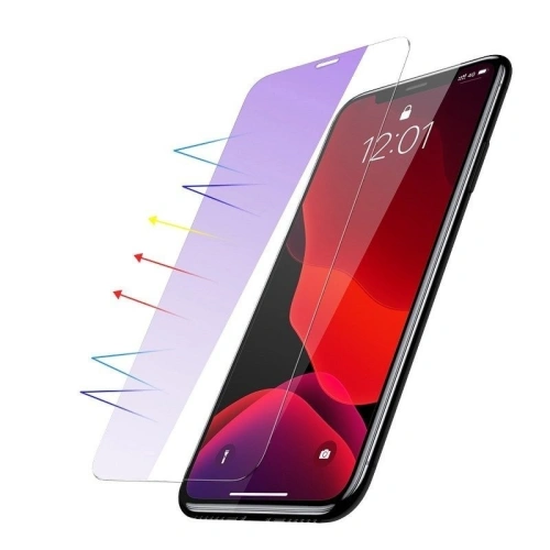 Kup Sticlă temperată 0,15mm Baseus cu filtru de lumină albastră Apple iPhone 11 Pro 5,8 (2buc.) - BSU958 - {ean13} - Sklep Home Screen