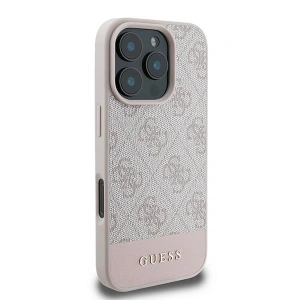 Kup Etui Guess GUHCP16XG4GLPI Apple iPhone 16 Pro Max hardcase 4G Bottom Stripe różowy - GUE3536 - {ean13} - Sklep Home Screen