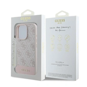 Kup Etui Guess GUHCP16XG4GLPI Apple iPhone 16 Pro Max hardcase 4G Bottom Stripe różowy - GUE3536 - {ean13} - Sklep Home Screen