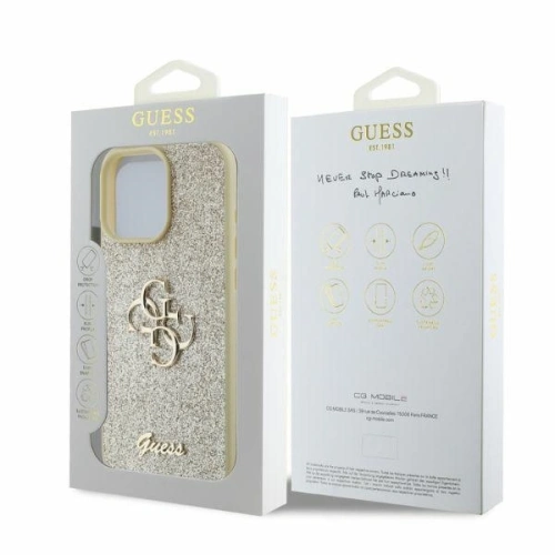 Kup Ügy Guess GUHCP16XHG4SGD Apple iPhone 16 Pro Max keménytok Rögzített Csillogó Nagy 4G arany - GUE3537 - {ean13} - Sklep Home Screen