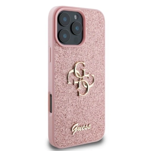Kup Případ Guess GUHCP16XHG4SGP tvrdý obal Apple iPhone 16 Pro Max Fixed Glitter Big 4G růžový - GUE3539 - {ean13} - Sklep Home Screen