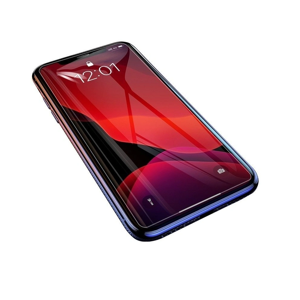 Szkło hartowane 0,15mm Baseus z filtrem światła niebieskiego Apple iPhone 11 Pro 5,8 (2szt.)