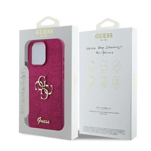 Kup Caz Guess GUHCP16XHG4SGU husă Apple iPhone 16 Pro Max cu glitter fix Big 4G mov - GUE3540 - {ean13} - Sklep Home Screen