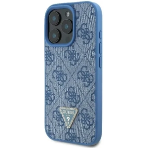 Kup Etui Guess GUHCP16XP4TDPB Apple iPhone 16 Pro Max hardcase Leather 4G Triangle Strass MagSafe niebieski - GUE3541 - {ean13} - Sklep Home Screen