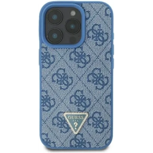 Kup Etui Guess GUHCP16XP4TDPB Apple iPhone 16 Pro Max hardcase Leather 4G Triangle Strass MagSafe niebieski - GUE3541 - {ean13} - Sklep Home Screen