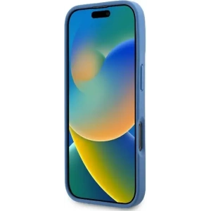 Kup Případ Guess GUHCP16XP4TDPB Apple iPhone 16 Pro Max tvrdý obal Kožený 4G Trojúhelník Strass MagSafe modrý - GUE3541 - {ean13} - Sklep Home Screen