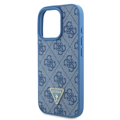 Kup Etui Guess GUHCP16XP4TDPB Apple iPhone 16 Pro Max hardcase Leather 4G Triangle Strass MagSafe niebieski - GUE3541 - {ean13} - Sklep Home Screen