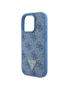 Kup Fall Guess GUHCP16XP4TDPB Apple iPhone 16 Pro Max Hartschale Leder 4G Triangle Strass MagSafe blau - GUE3541 - {ean13} - Sklep Home Screen